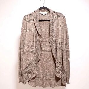 Knox Rose Open Front Cable Knit Cardigan Sweater